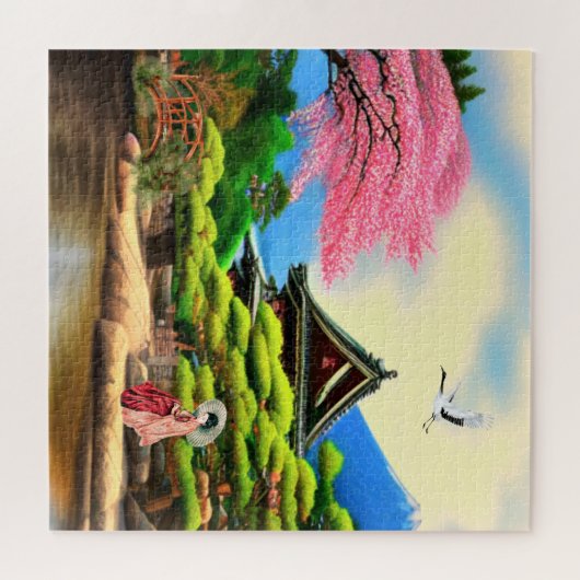 Japanse tuinarchitectuur legpuzzel (Horizontaal)