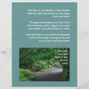 Japanse tuinbank flyer