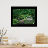 Japanse tuinbank poster (Keuken)