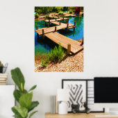 Japanse tuinbouwbrug poster (Thuiskantoor)