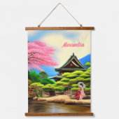 Japanse tuinbouwschildpad hangend wandkleed (Voorkant)