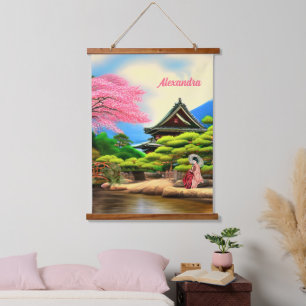 Japanse tuinbouwschildpad hangend wandkleed