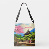 Japanse tuinbouwsteigers crossbody tas (Achterkant)