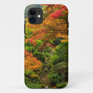 Japanse tuinen in de herfst in Portland, Oregon 2 iPhone 11 Hoesje