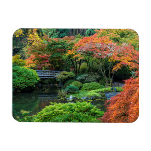 Japanse Tuinen In De Herfst In Portland, Oregon 3 Magneet