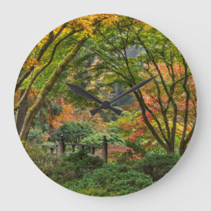Japanse tuinen in de herfst in Portland, Oregon 4 Grote Klok