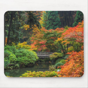 Japanse tuinen in de herfst in Portland, Oregon 5 Muismat
