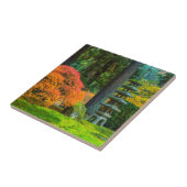 Japanse tuinen in het najaar in Portland, Oregon Tegeltje (Zijkant)