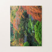Japanse tuinen in het najaar van Portland, Oregon Legpuzzel (Verticaal)