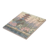 Japanse tuinen, Pagoda, Waterweg Tegeltje (Zijkant)