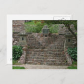 Japanse tuinen Stone Stappen Sioux Herfsten SD Briefkaart (Voorkant / Achterkant)