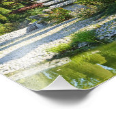 Japanse tuinfoto's foto afdruk (Hoek)