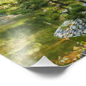 Japanse tuinfoto's foto afdruk (Hoek)