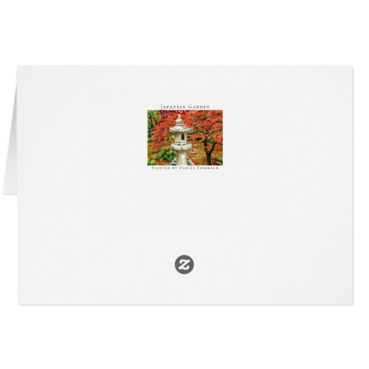 Japanse  tuinkunst (Achterkant Horizontaal)