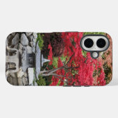 Japanse tuinlantaarn en rode mantel foto Case-Mate iPhone case (Achterkant (horizontaal))