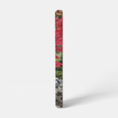 Japanse tuinlantaarn en rode mapelbladeren samsung galaxy hoesje (Linkerkant)