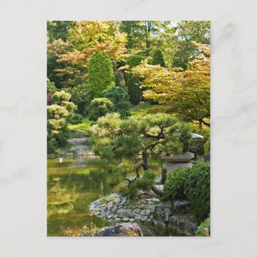 Japanse Tuinschildering Effect Landschap Briefkaart (Voorkant)