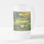 Japanse Tuinschildering Effect Landschap Matglas Bierpul (Voorkant rechts)