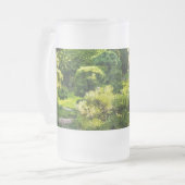 Japanse Tuinschildering Effect Landschap Matglas Bierpul (Voorkant links)