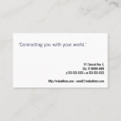 Japanse tuinvlinder visitekaartje (Achterkant)