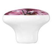Japanse Tulip Floral Ceramic Knob Keramische Knop (Zijkant)
