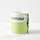 Japanse Tuxedo Cat Breakfast Good Morning Mok (Center)