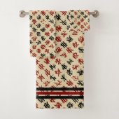 Japanse typografie bad handdoek (Insitu)