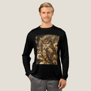 Japanse Uil Kunst Traditioneel Uil Beschermer De Tri-Blend Shirt