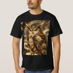 Japanse Uil Kunst Traditioneel Uil Beschermer On T-shirt