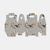 Japanse Uil Nacht Maan Houtsnede Vliegende Nacht Bedankdoosjes (Uitgevouwen)