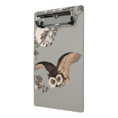 Japanse Uil Nacht Maan Houtsnede Vliegende Nacht Mini Klembord (Angled2)