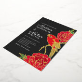 Japanse uitnodiging tot Folie van Ito Jakuchu Wedd (Gedraaid)