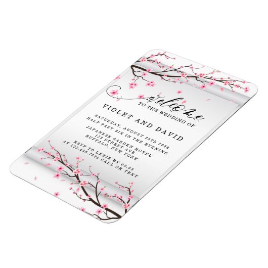 Japanse uitnodiging tot het roepen van de ridderri magneet (Linkerzijde)