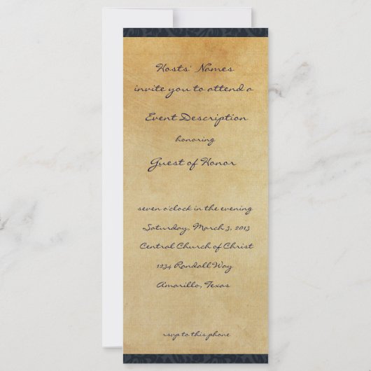  Japanse uitnodiging tot inschrijving in het stroo (Achterkant)