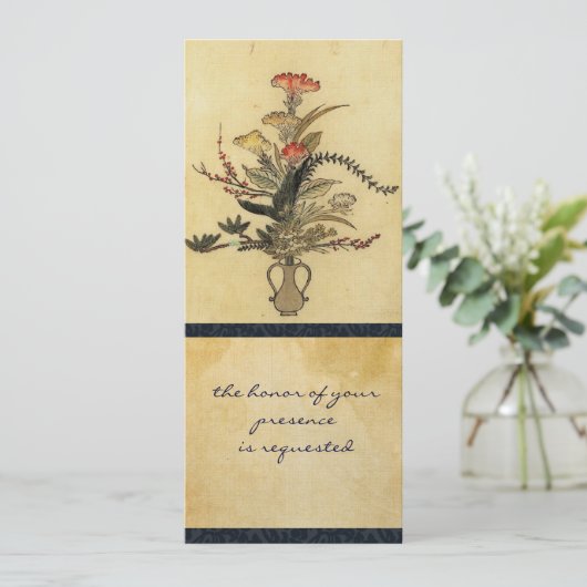  Japanse uitnodiging tot inschrijving in het stroo (Staand voorkant)