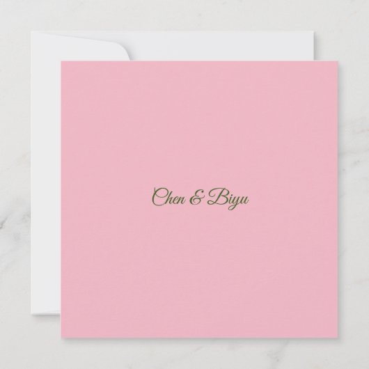 Japanse uitnodiging voor aangepaste bruiloft (Achterkant)