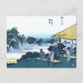 Japanse ukio-e van de Fudesute Mountain Briefkaart (Voorkant)