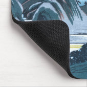 Japanse ukio-e van de Fudesute Mountain Muismat (Hoek)