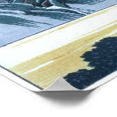 Japanse ukio-e van de Fudesute Mountain Poster (Hoek)