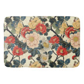 Japanse Ukiyo-E Art Bloemenpatroon Badmat (Voorkant)