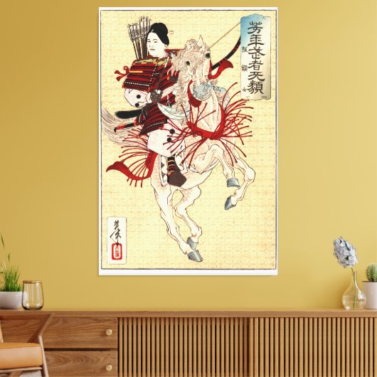  Japanse Ukiyo-e Art The vrouw krijger Canvas Afdruk (Insitu (Woonkamer))