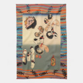  Japanse Ukiyo-e Catfish Wave Art Theedoek (Verticaal)