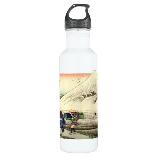 Japanse Ukiyo-e Floating World Art Waterfles (Voorkant)