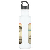 Japanse Ukiyo-e Floating World Art Waterfles (Achterkant)