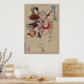 Japanse Ukiyo-e Hangakujo van Yoshitoshi Poster (Keuken)