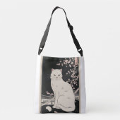 Japanse ukiyo e kat kunst crossbody tas (Achterkant)