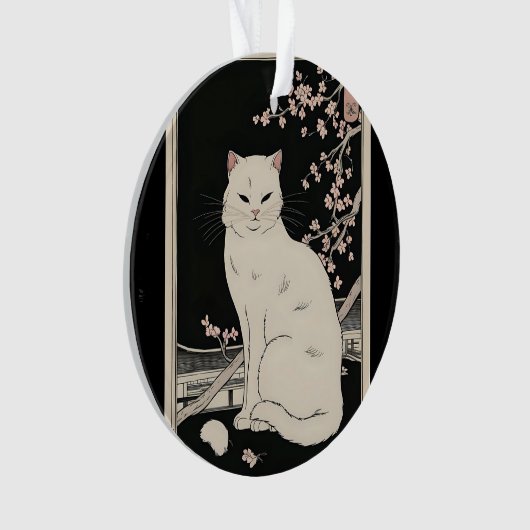 Japanse ukiyo e kat kunst ornament (voorkant)