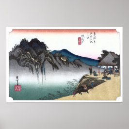 Japanse Ukiyo-e Sakanoshita door Hiroshige Poster