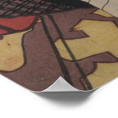 Japanse Ukiyo-e Samurai Kabuki Actor door Kunisada Poster (Hoek)