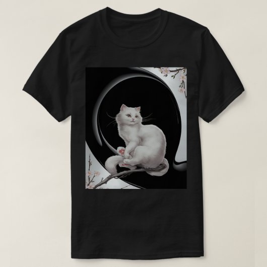 Japanse ukiyo e stijl kat t-shirt (Design voorkant)